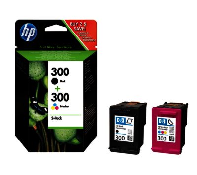HP 300 Tri-colour & Black Ink Cartridges - Multipack HP 300 Tri-colour & Black Ink Cartridges - Multipack